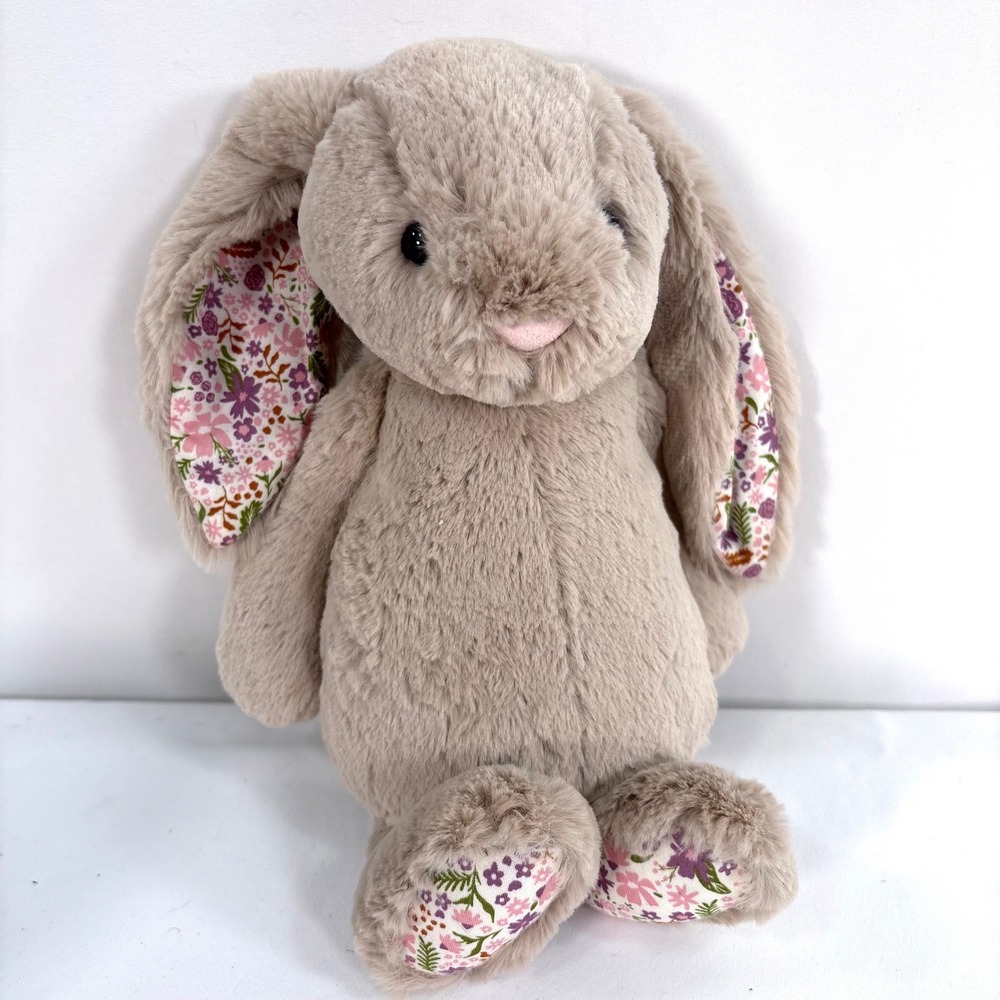 Jellycat Blossom Beige Bunny Petal Floral Ears Plush Medium BPM3BM